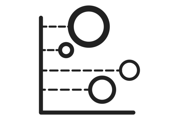 Bubble Chart Icon for Graphics & Crafts