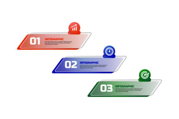 Colorful Glassmorphism Process Infograph