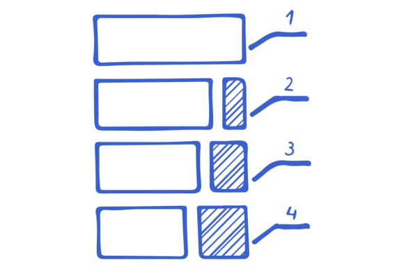 Infographic Data Doodle. Hand Drawn Busi