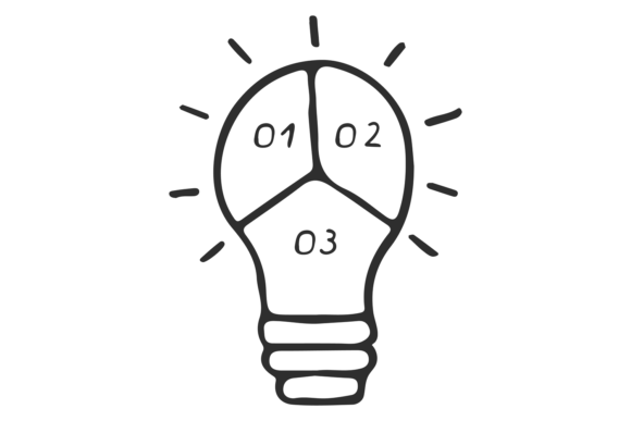Infographic Element. Idea Step Doodle. P Graphics and Illustrations