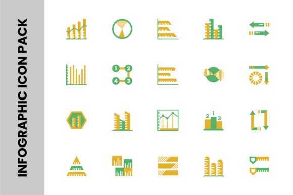 Infographic Flat Color Icon for Graphics and Icons