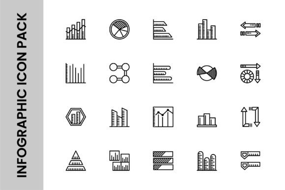 Infographic Icon Thin Line: Graphics and Icons for Modern Design
