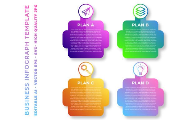 Modern Color Infographic Template for Graphics and Infographics