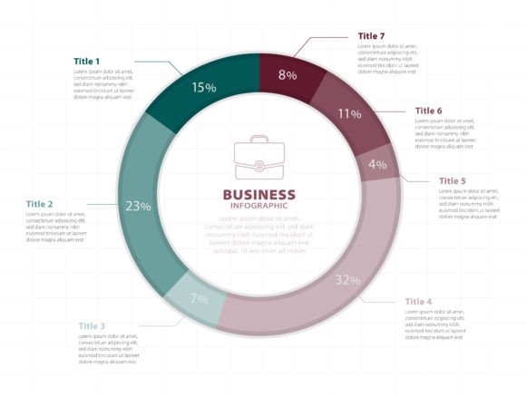 Percentage Business Infographic Template