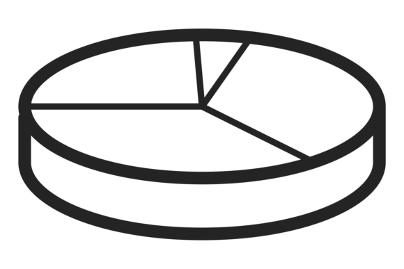Pie Chart Icon. Financial Presentation S